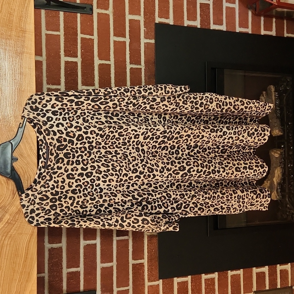 Vera Wang Leopard Dress